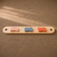 Montessori balance beams and stones