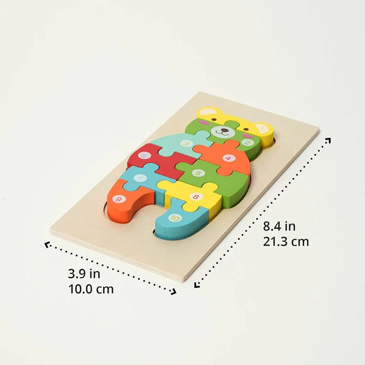 Montessori wooden puzzle