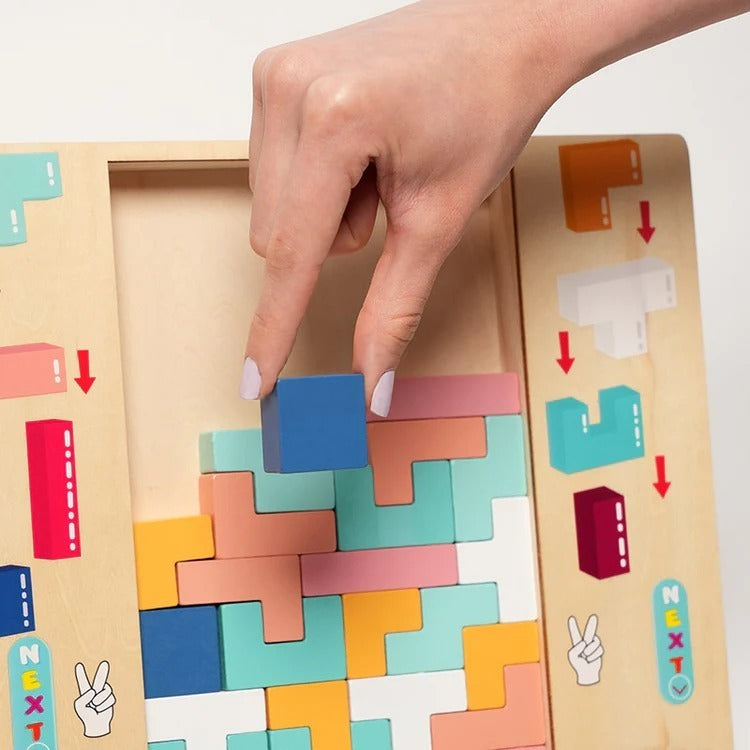 Wooden Montessori Tetris