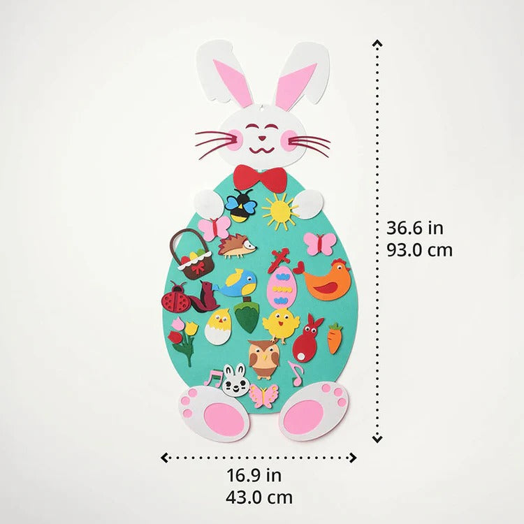 Montessori felt rabbit