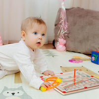 Montessori labyrinth of colors and numbers