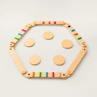 Montessori balance beams and stones