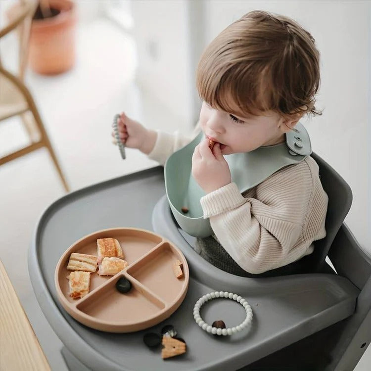 Montessori silicone tableware set for babies