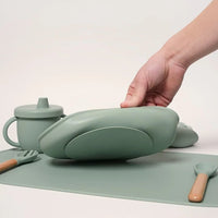 Montessori silicone tableware set for babies