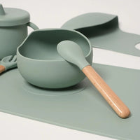 Montessori silicone tableware set for babies