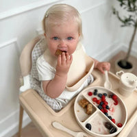 Montessori silicone tableware set for babies
