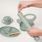 Montessori silicone tableware set for babies