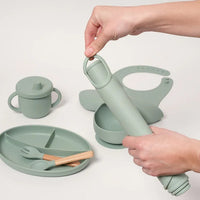 Montessori silicone tableware set for babies