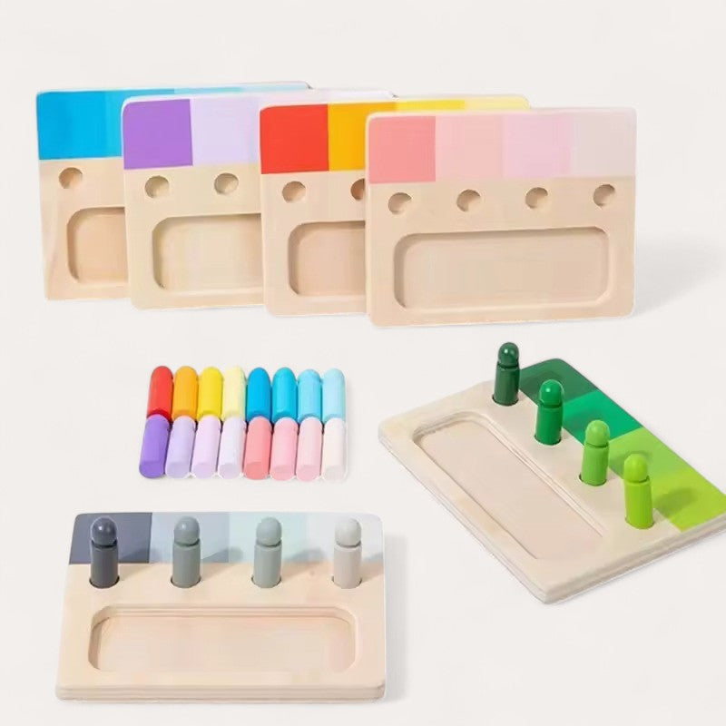 Montessori color recognition game