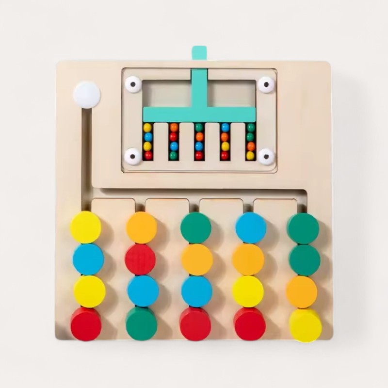 Montessori puzzle for sorting by color