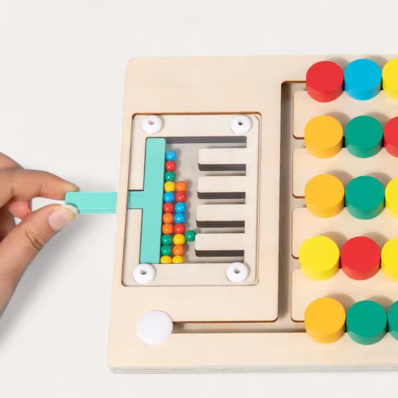 Montessori puzzle for sorting by color
