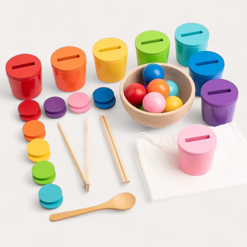 Montessori sorting and counting set