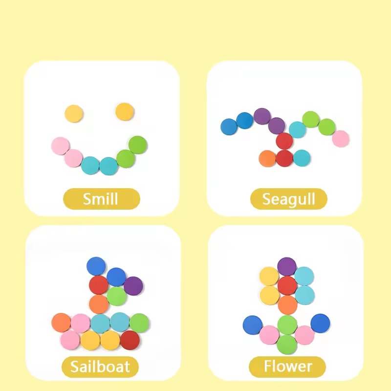 Montessori sorting and counting set