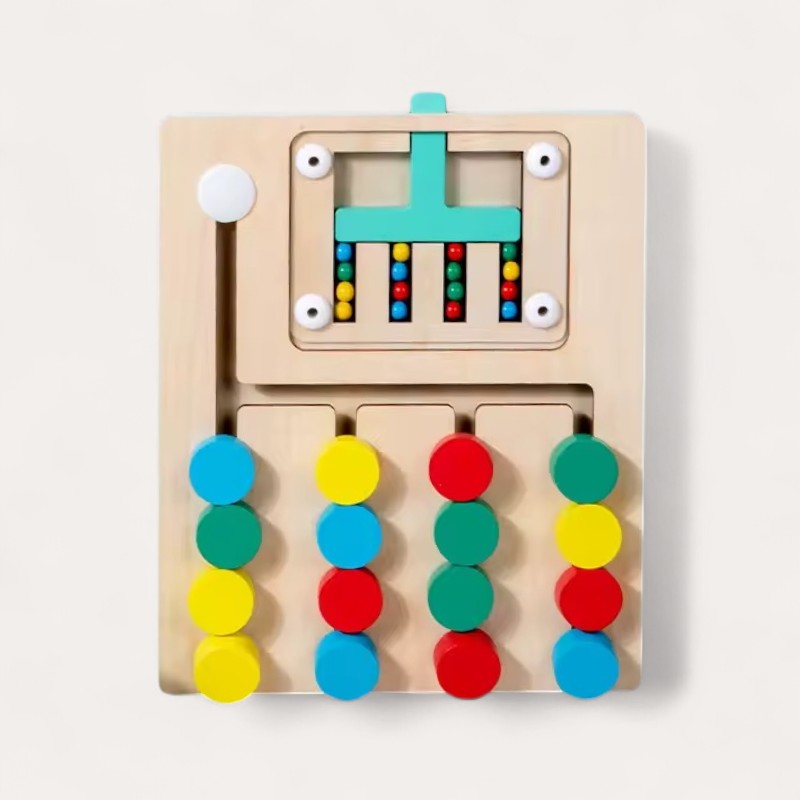 Montessori puzzle for sorting by color