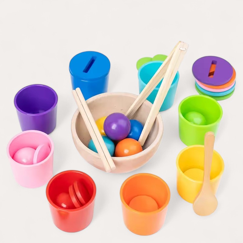 Montessori sorting and counting set
