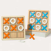 Montessori wooden tic-tac-toe game