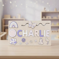 Individually designed wooden puzzle for toddlers