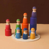 Montessori stacking and color play