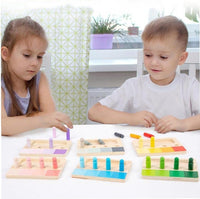 Montessori color recognition game