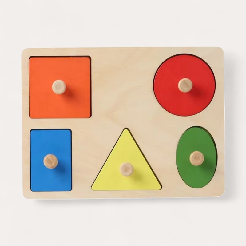Montessori Puzzle: Geometric Shapes and Colors