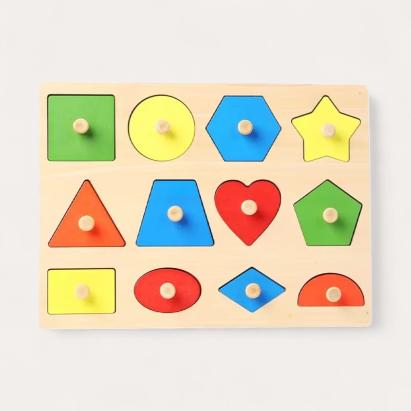 Montessori Puzzle: Geometric Shapes and Colors
