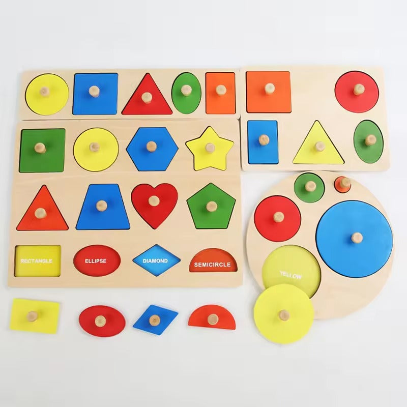 Montessori Puzzle: Geometric Shapes and Colors