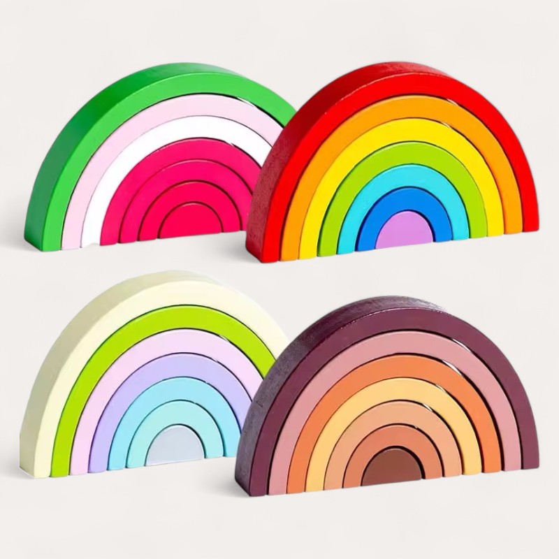 Montessori wooden puzzle “Rainbow”