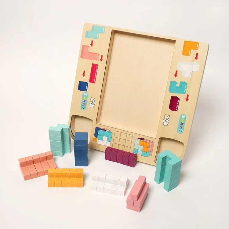 Wooden Montessori Tetris