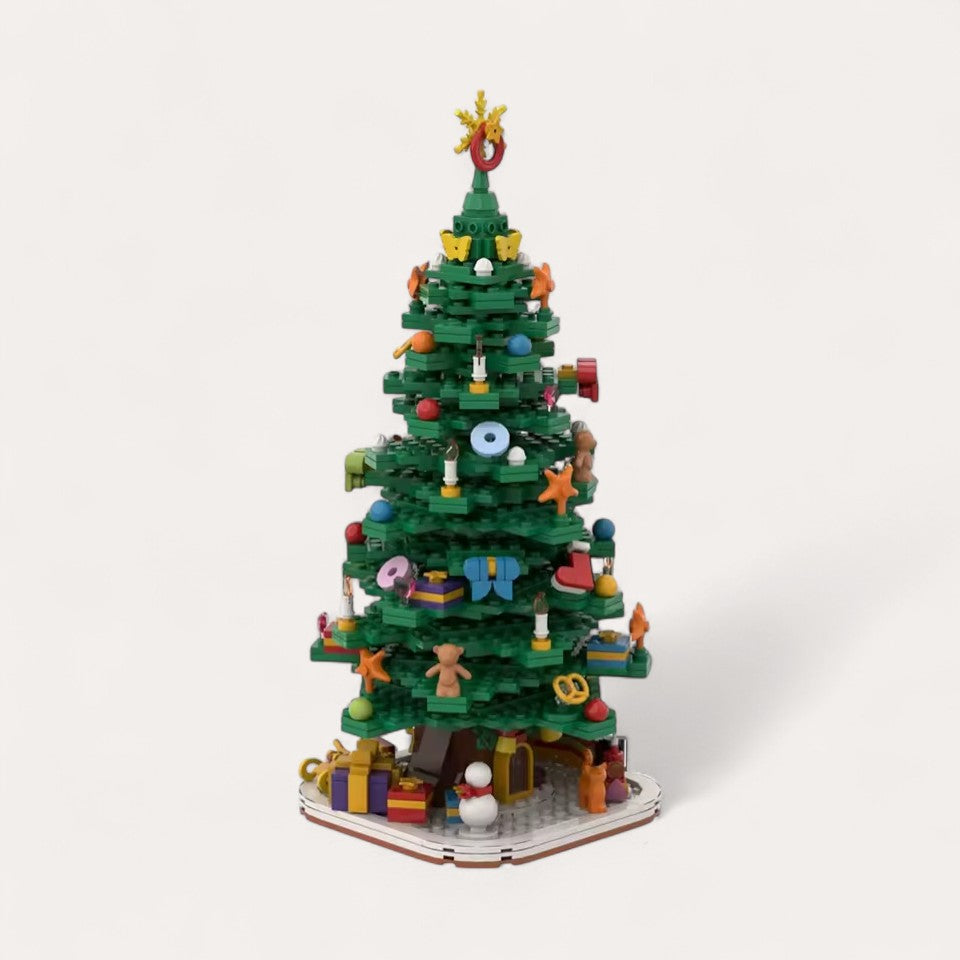 Montessori Christmas building blocks