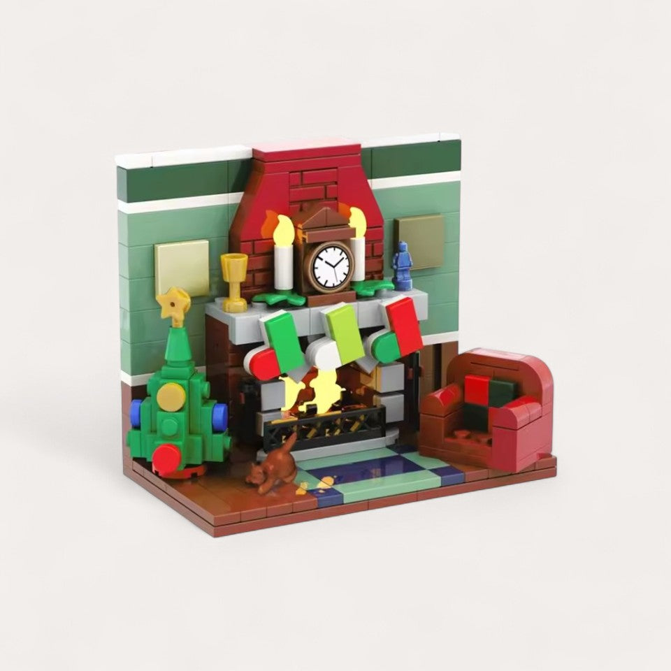 Montessori Christmas building blocks