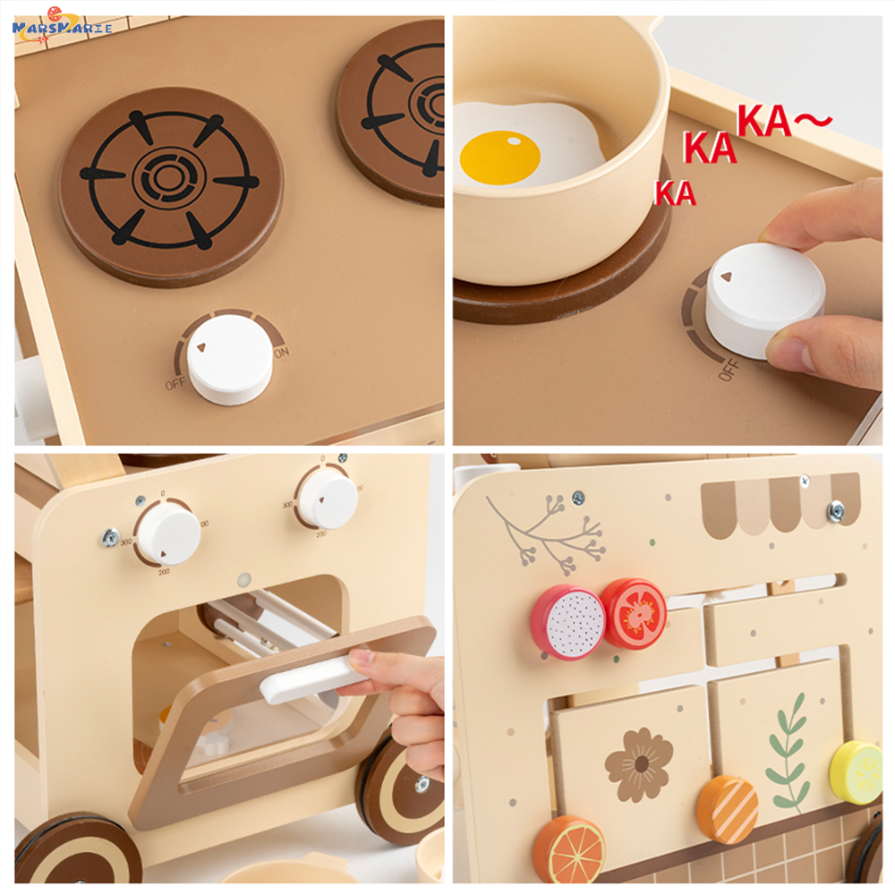 Montessori kitchen trolley