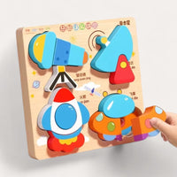 Montessori wooden puzzles