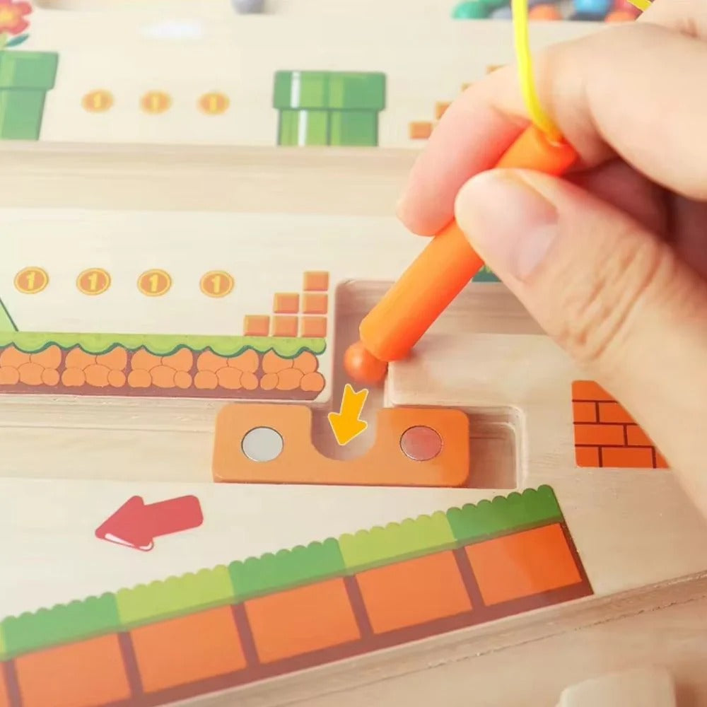 Montessori labyrinth of colors and numbers