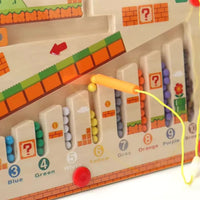 Montessori labyrinth of colors and numbers