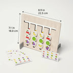 Double-sided Montessori matching game