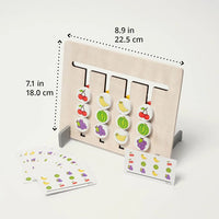 Double-sided Montessori matching game