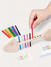 Montessori puzzle made from fish bones