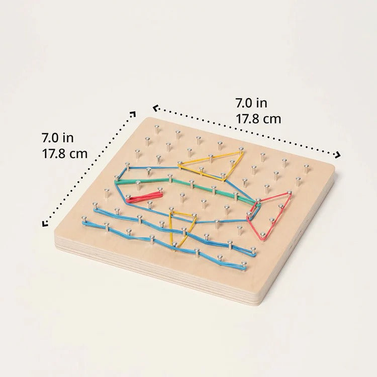 Montessori geometry board made of wood
