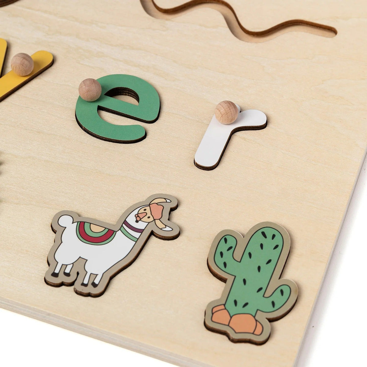 Individually designed wooden puzzle for toddlers
