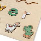 Individually designed wooden puzzle for toddlers