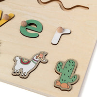 Individually designed wooden puzzle for toddlers