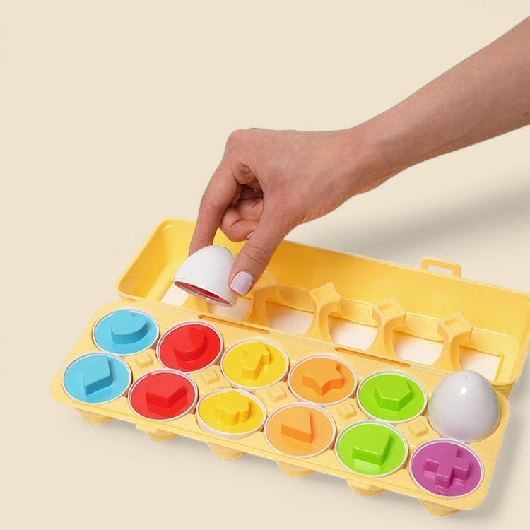 Montessori eggs in geometric shapes