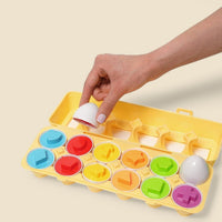 Montessori eggs in geometric shapes