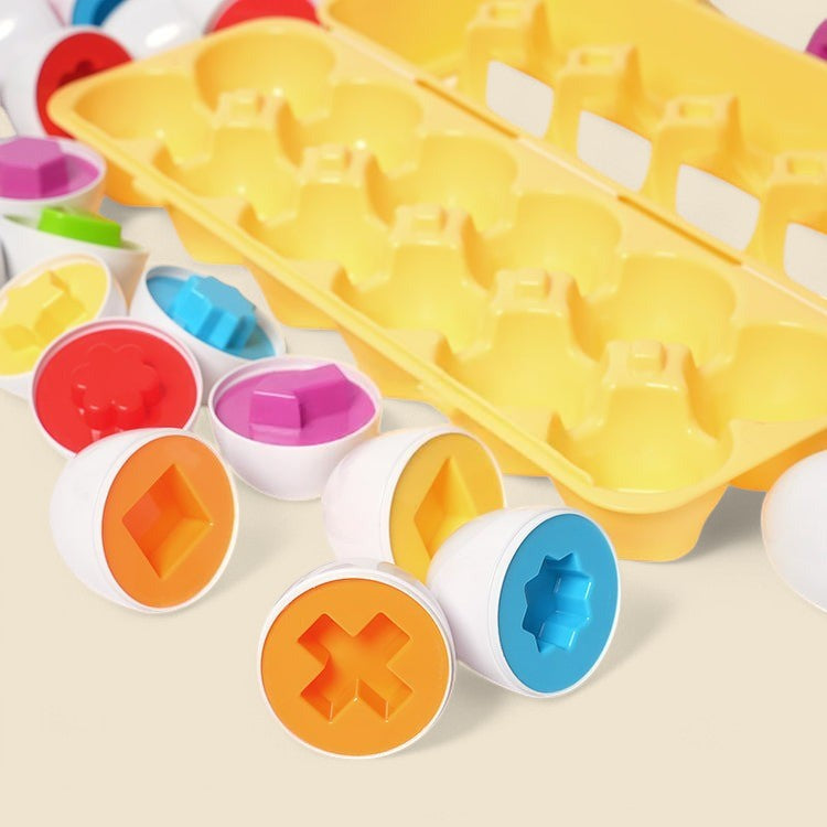 Montessori eggs in geometric shapes