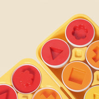 Montessori eggs in geometric shapes