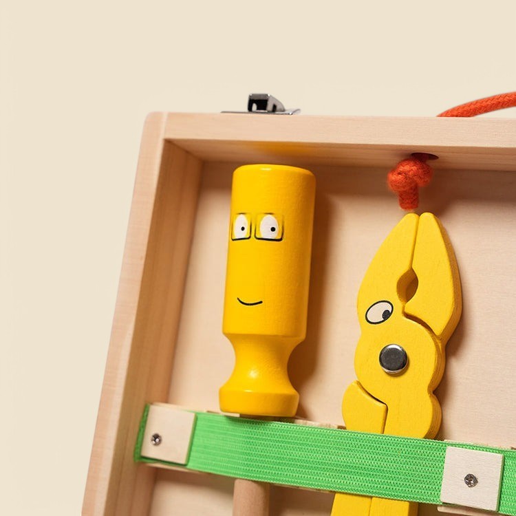 Montessori wooden toolbox