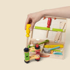 Montessori wooden toolbox