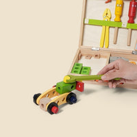 Montessori wooden toolbox