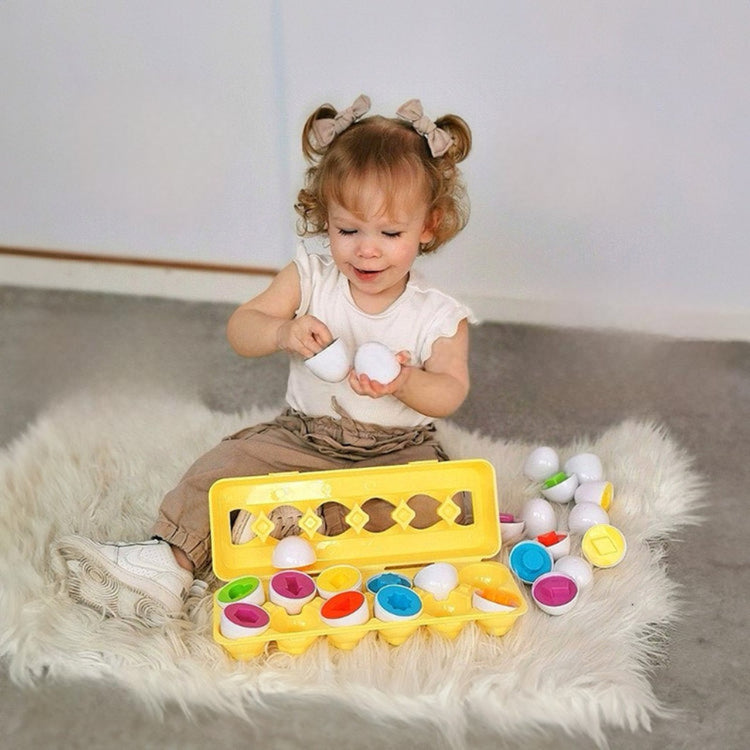 Montessori eggs in geometric shapes