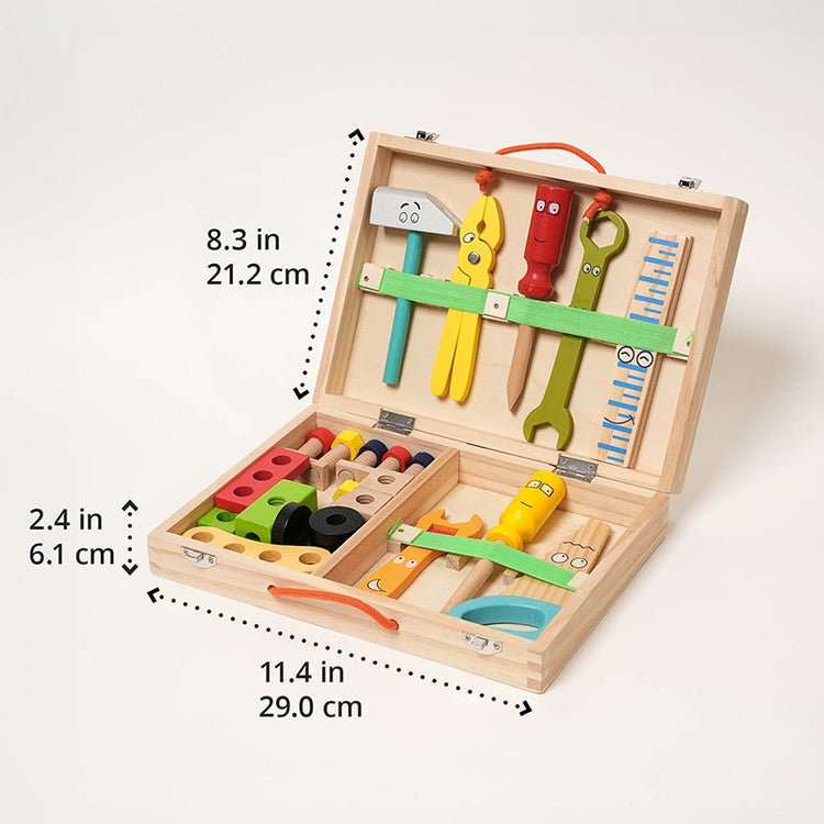 Montessori wooden toolbox